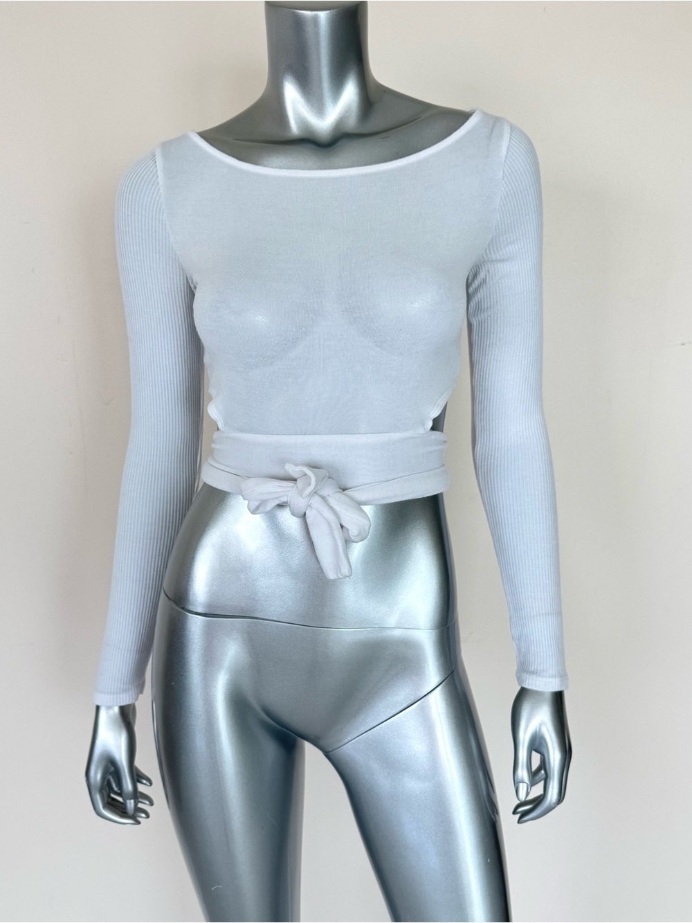 ALO Yoga women white long sleeve top size S